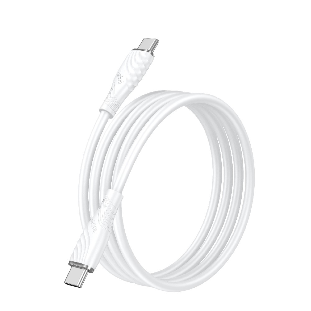 สายชาร์จ QPLUS USB-C to USB-C 100W 2M. T3 White