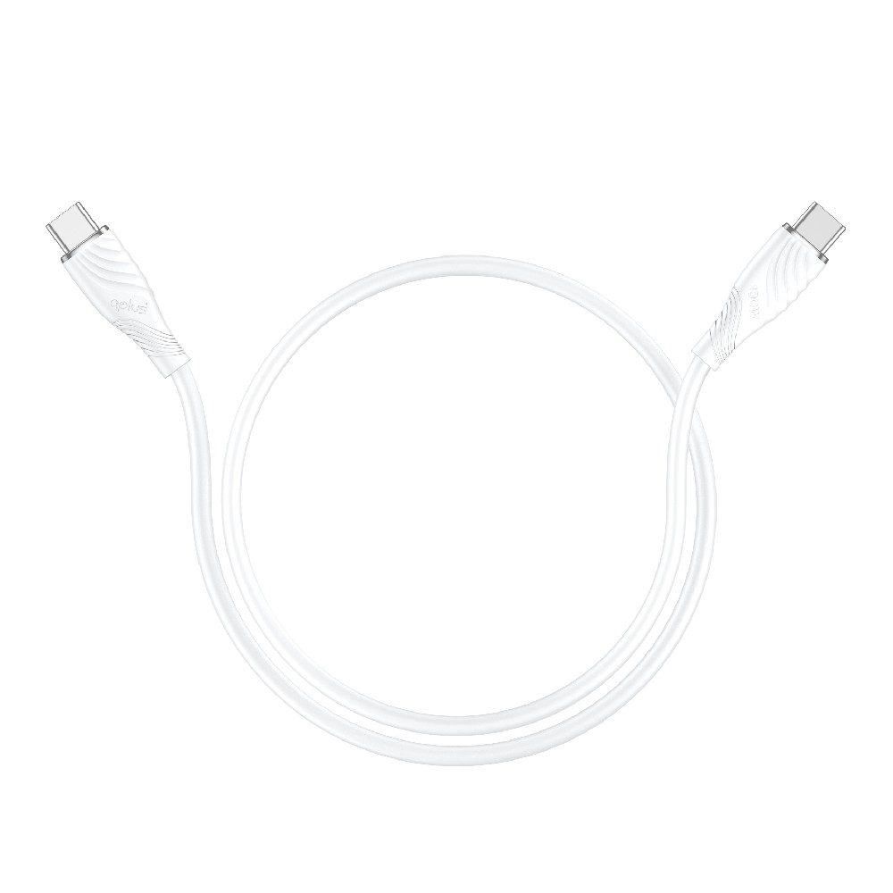 สายชาร์จ QPLUS USB-C to USB-C 100W 2M. T3 White