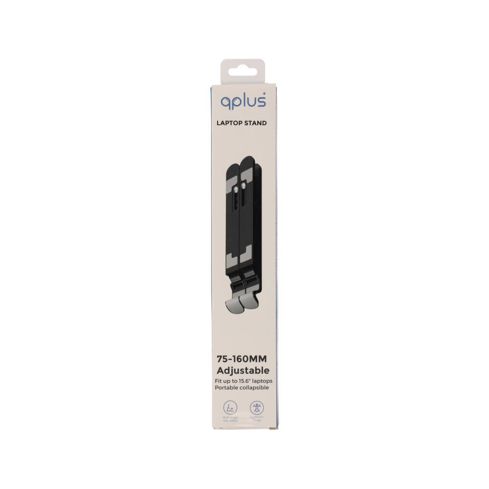 แท่นวางโน๊ตบุ๊ค QPLUS Portable Laptop Stand QP-ST04 Black