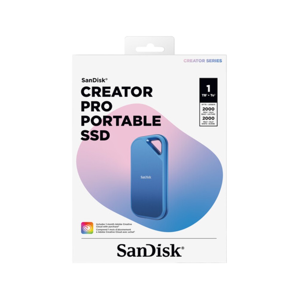 ฮาร์ดดิสก์ SanDisk SSD Creator Series Pro 1TB Blue ombre (SDSSDE81C-1T00-G25)