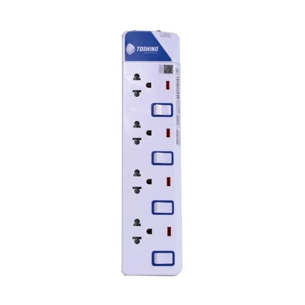 ปลั๊กไฟ Toshino Plug 4 Way 4 Switch 3M. (ET-914)