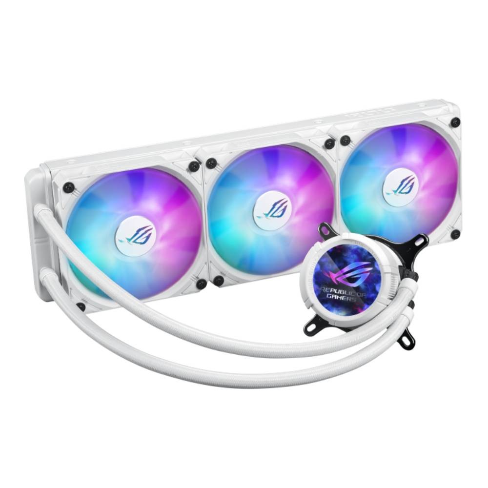 ชุดระบายความร้อนซีพียู ASUS ROG STRIX LC III 360 ARGB LCD White Edition