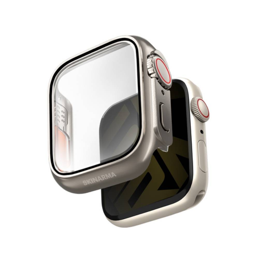 Skinarma เคส Apple Watch 42MM (Series 10,11) Gado Pro with digital crown button - Titanium