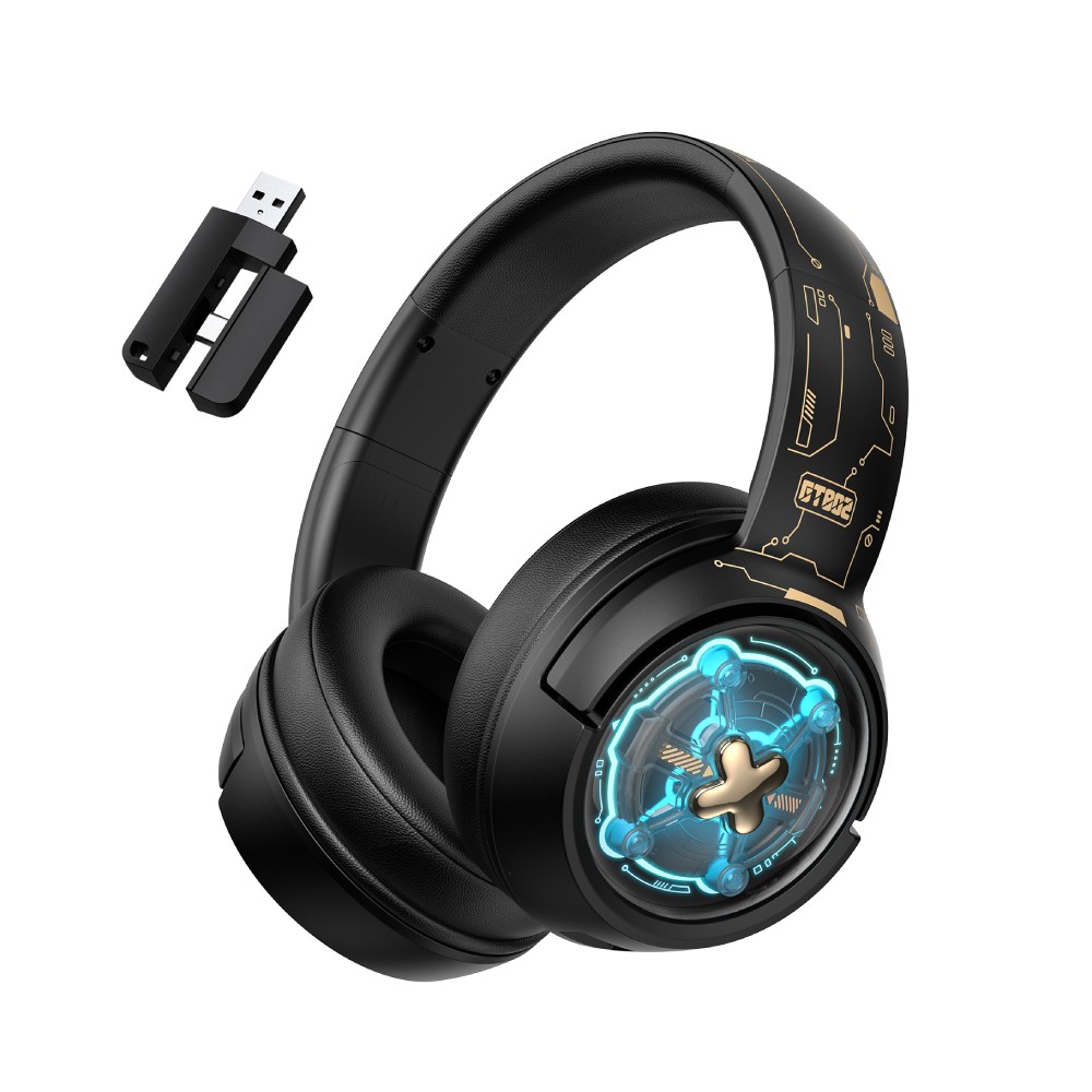 หูฟังเกมมิ่ง Onikuma GT802 Wired 3 Mode Bluetooth 2.4G Black