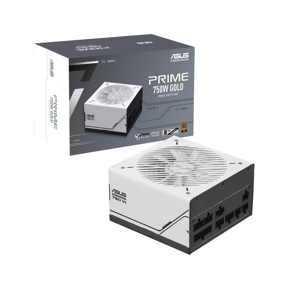 พาวเวอร์ซัพพลาย ASUS Prime 750W Gold -White