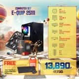 Computer Set - E-QUIP 25111 (R5 5500 | RAM16GB3200 | SSD 500GB | RTX3050 6GB)