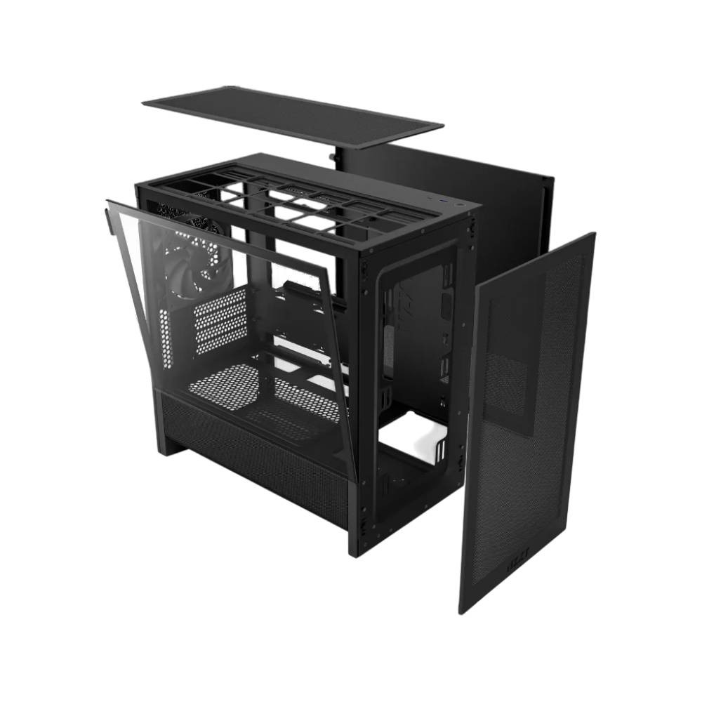 เคสคอมพิวเตอร์ NZXT H3 FLOW 2025 Black (CC-H31FB-01)