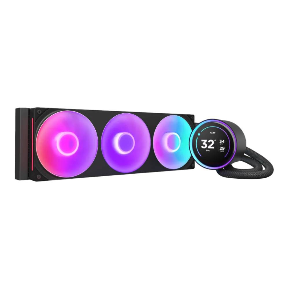 ชุดระบายความร้อนซีพียู NZXT KRAKEN Elite 420 RGB Black (RL-KR42E-B2)