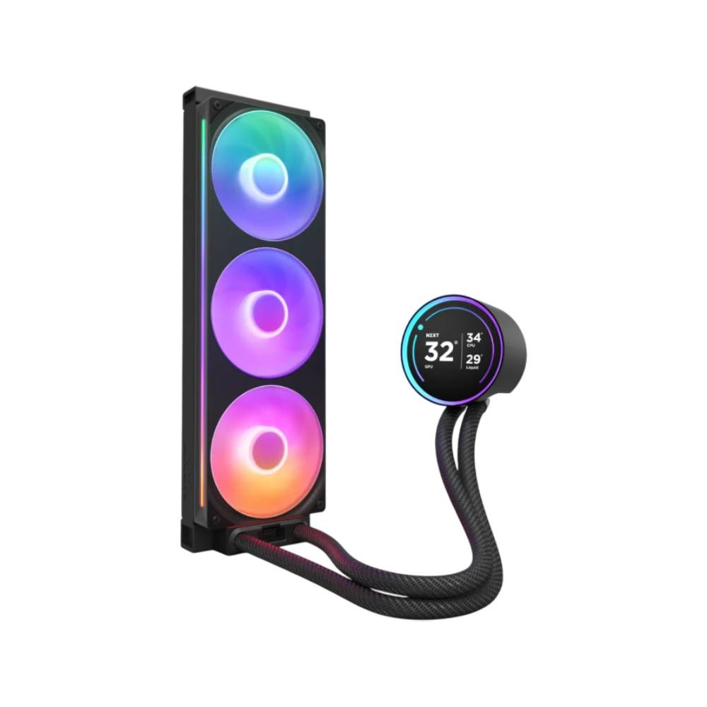ชุดระบายความร้อนซีพียู NZXT KRAKEN Elite 420 RGB Black (RL-KR42E-B2)