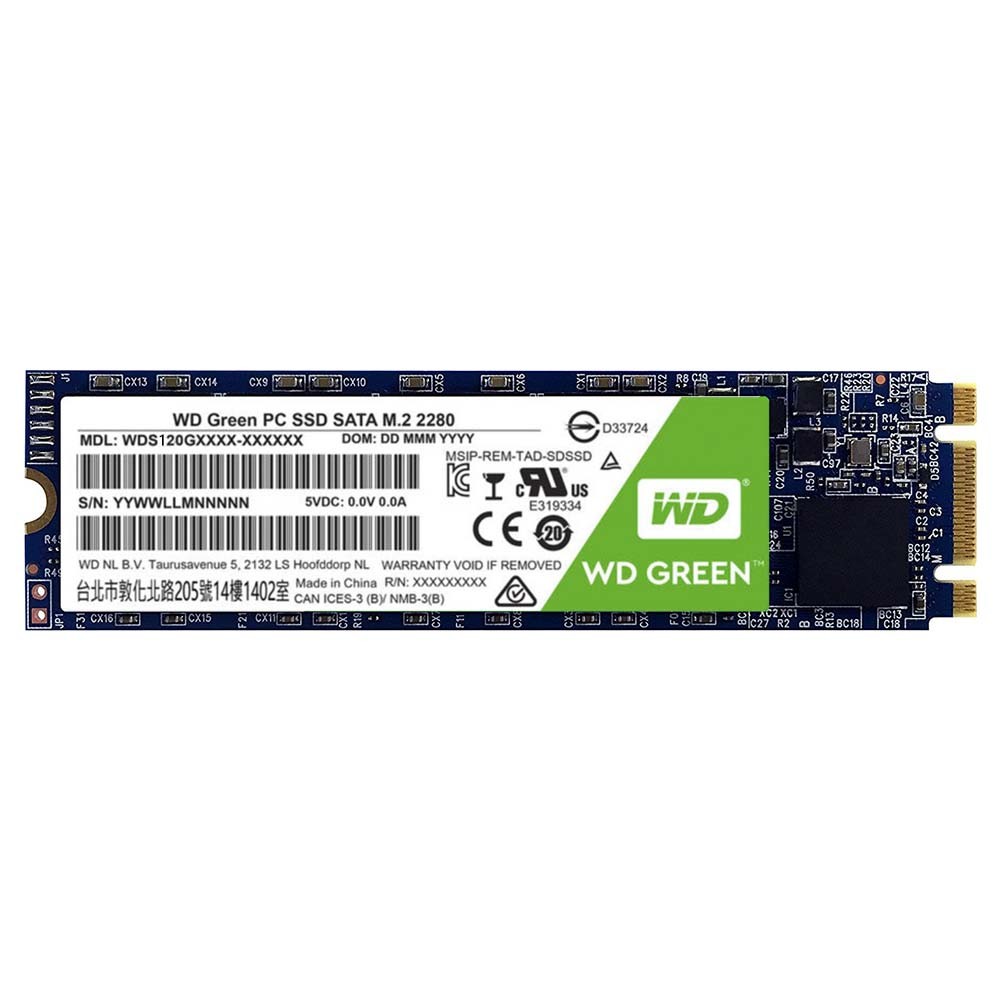 WD SSD 120GB M.2 R540MB/s R405MB/s Green 3 Years