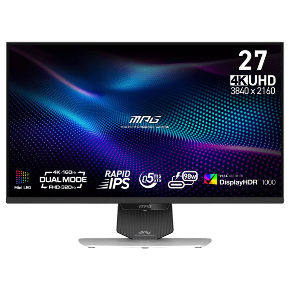 จอมอนิเตอร์ MSI MPG 274URDFW E16M Gaming Monitor (Rapid IPS 4K 160Hz/FHD 320Hz)