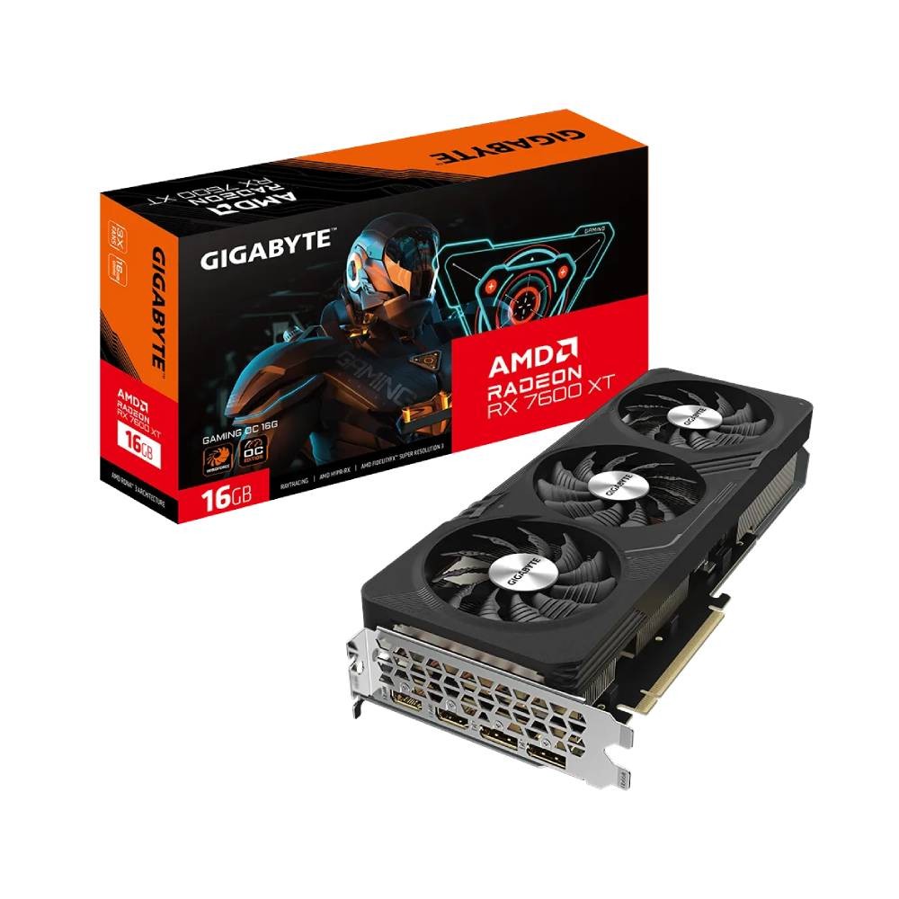 การ์ดจอ GIGABYTE Radeon RX 7600 XT Gaming OC 16GB GDDR6 128-bit