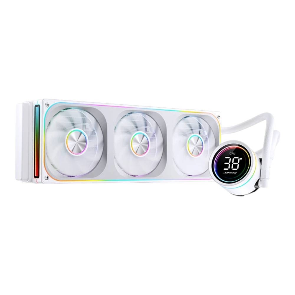 ชุดระบายความร้อนซีพียู Jonsbo TH-360 ARGB 360MM CPU Liquid Cooler (White)