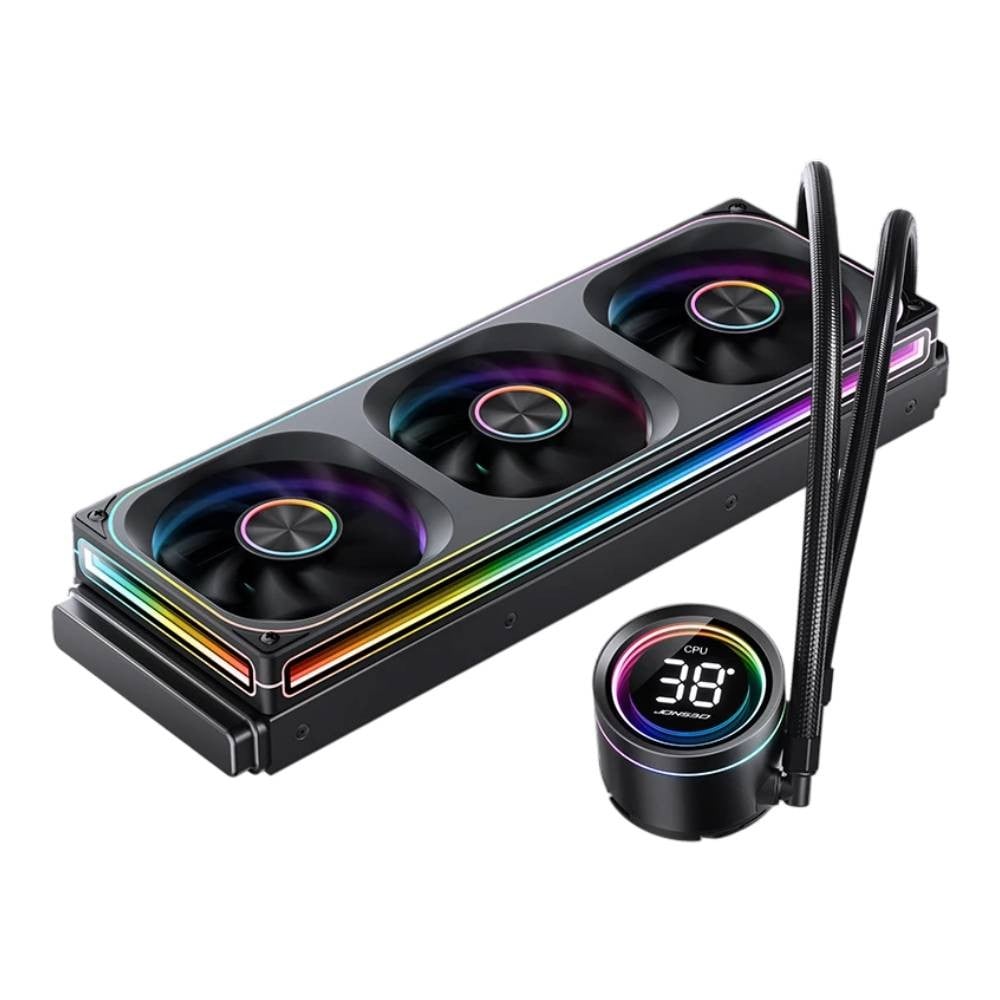 ชุดระบายความร้อนซีพียู Jonsbo TH-360 ARGB 360MM CPU Liquid Cooler (Black)