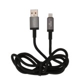 สายชาร์จ TECHPRO USB-A to Lightning Cable 2.4A Fast Charge 1M. Titanlink Black (TP-C07)