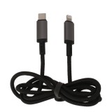 สายชาร์จ TECHPRO USB-C to Lightning Cable 30W 1M. Titanlink Black (TP-C07)