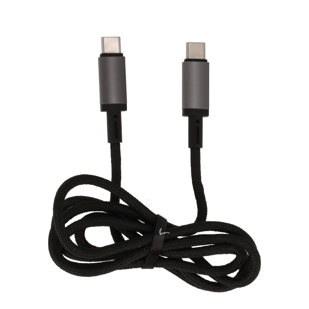 สายชาร์จ TECHPRO USB-C to USB-C Cable 60W 1M. Titanlink Black (TP-C07)