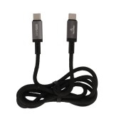 สายชาร์จ TECHPRO USB-C to USB-C Cable 60W 1M. Titanlink Black (TP-C07)
