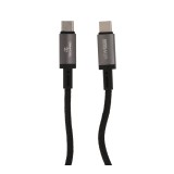 สายชาร์จ TECHPRO USB-C to USB-C Cable 60W 1M. Titanlink Black (TP-C07)