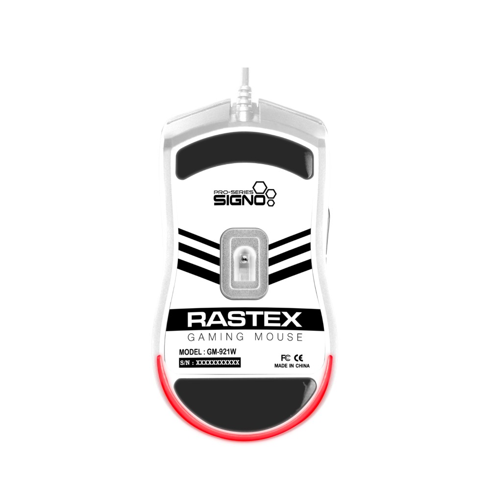 เมาส์เกมมิ่ง Signo Gaming Mouse PRO-SERIES RASTEX GM-921 White