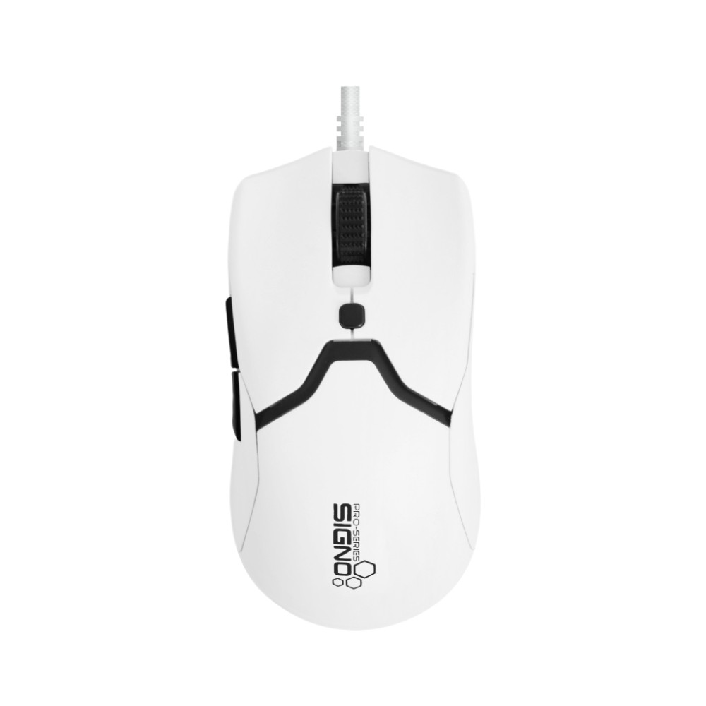 เมาส์เกมมิ่ง Signo Gaming Mouse PRO-SERIES RASTEX GM-921 White