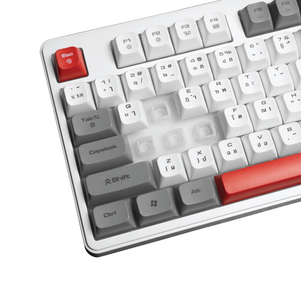 คีย์บอร์ดเกมมิ่ง Signo Gaming Keyboard EXODIA KB-725 RGB White