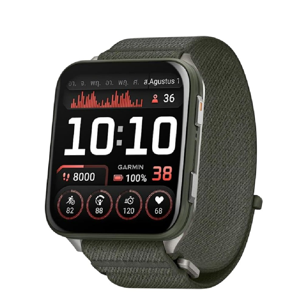 สมาร์ทวอทช์ Garmin Venu X1 Moss with ComfortFit Nylon Band