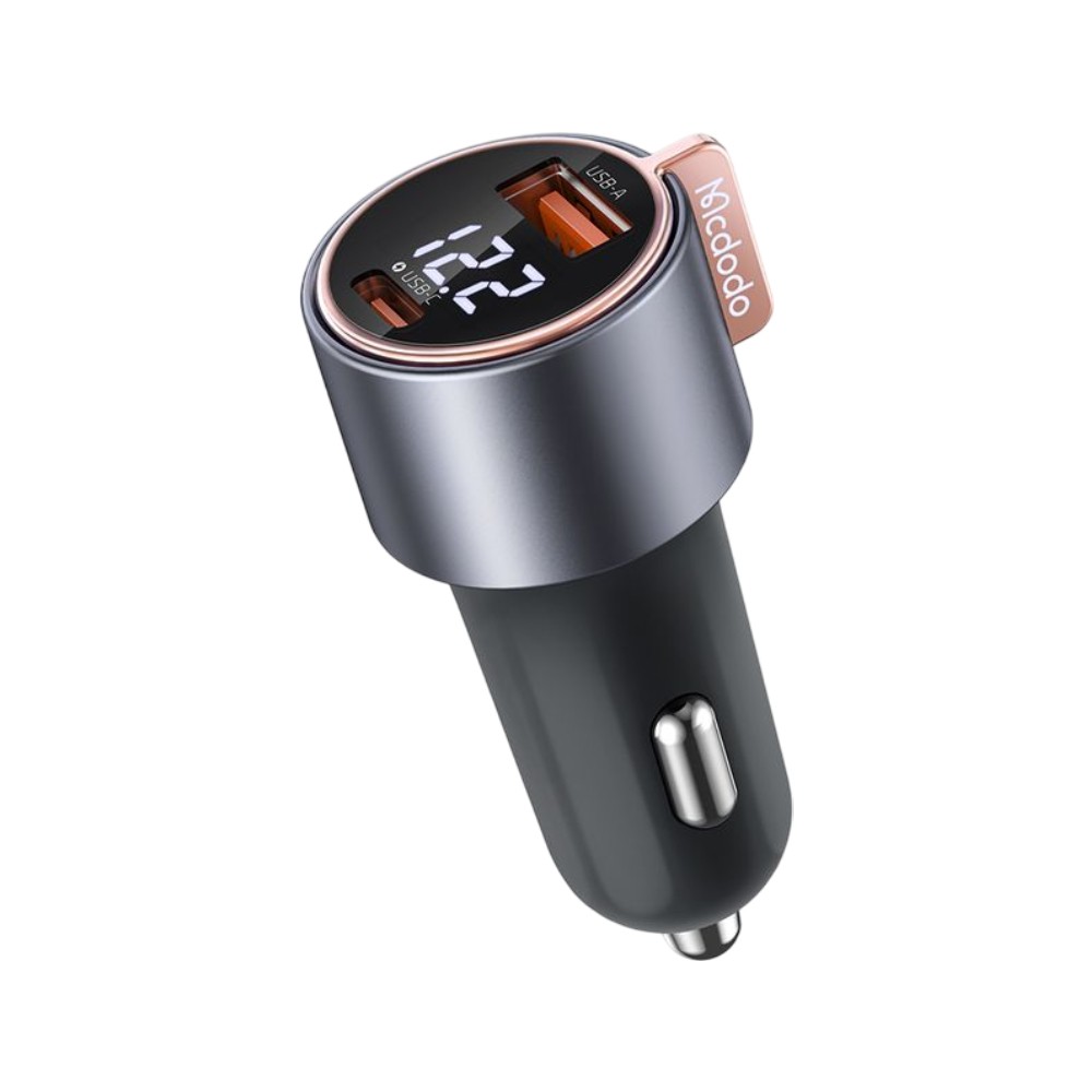 ที่ชาร์จแบตในรถ MCDODO Car Charger 1 USB-A / 1 USB-C (PD75W) Black (CC-3690)