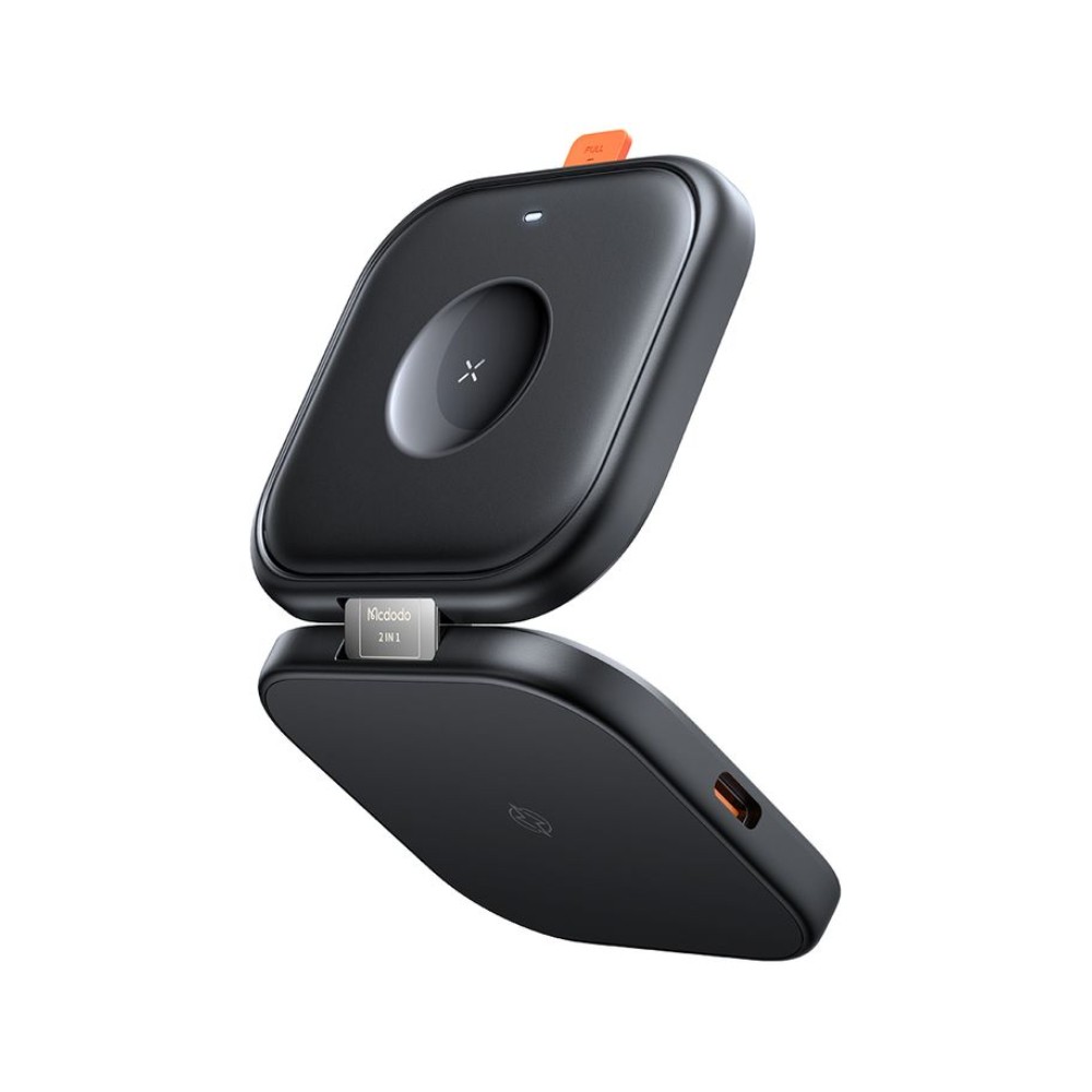 ที่ชาร์จไร้สาย Mcdodo 2in-1 Wireless Charger Foldable Magnetic Stand True 15W Black (CH-2160)