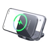 ที่ชาร์จไร้สาย Mcdodo 2in-1 Wireless Charger Foldable Magnetic Stand True 15W Black (CH-2160)