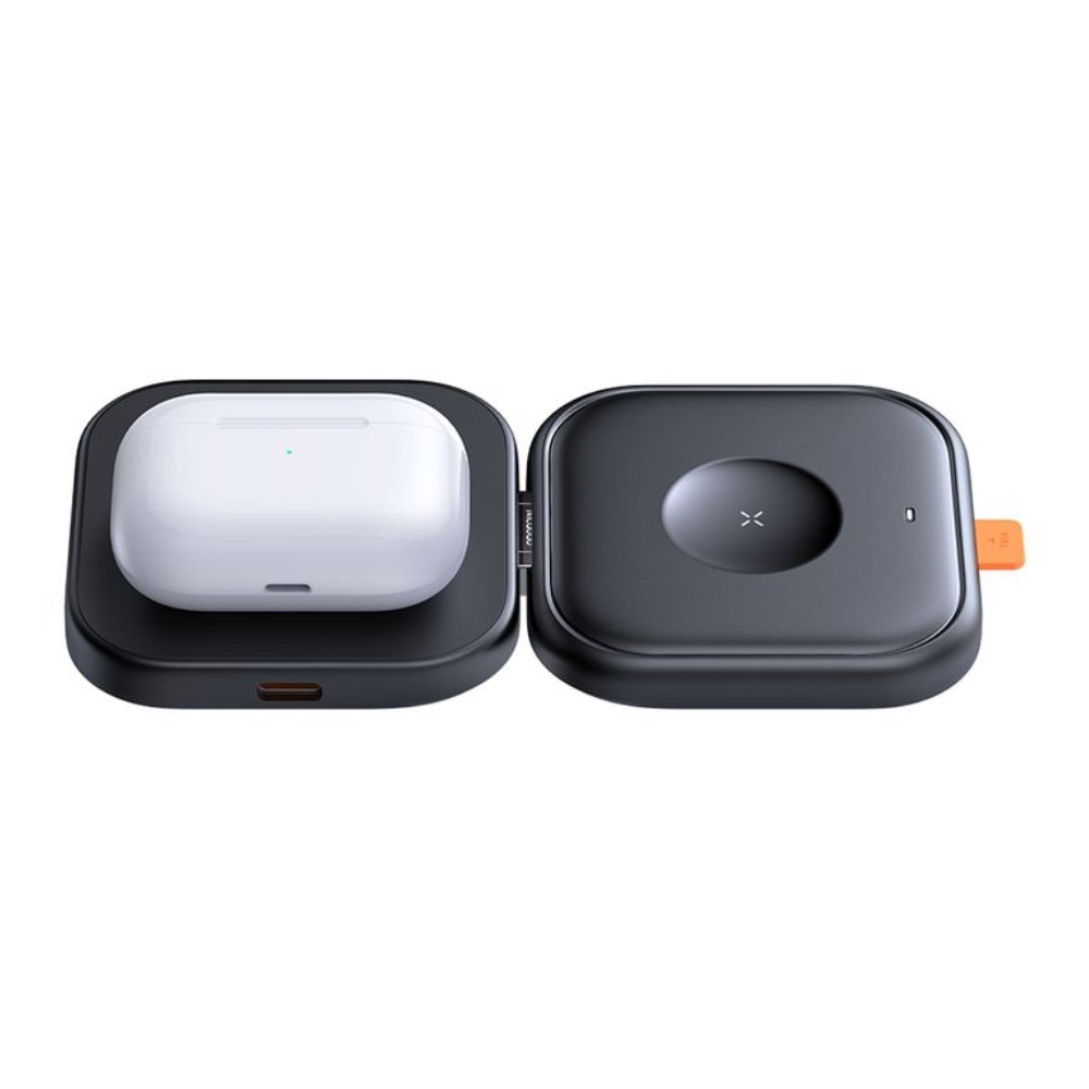 ที่ชาร์จไร้สาย Mcdodo 2in-1 Wireless Charger Foldable Magnetic Stand True 15W Black (CH-2160)