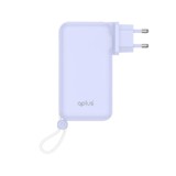 พาวเวอร์แบงค์ QPLUS 20000 mAh Built-In Cable 1xUSB-C/1xUSB-A W2047 (CCC) Purple