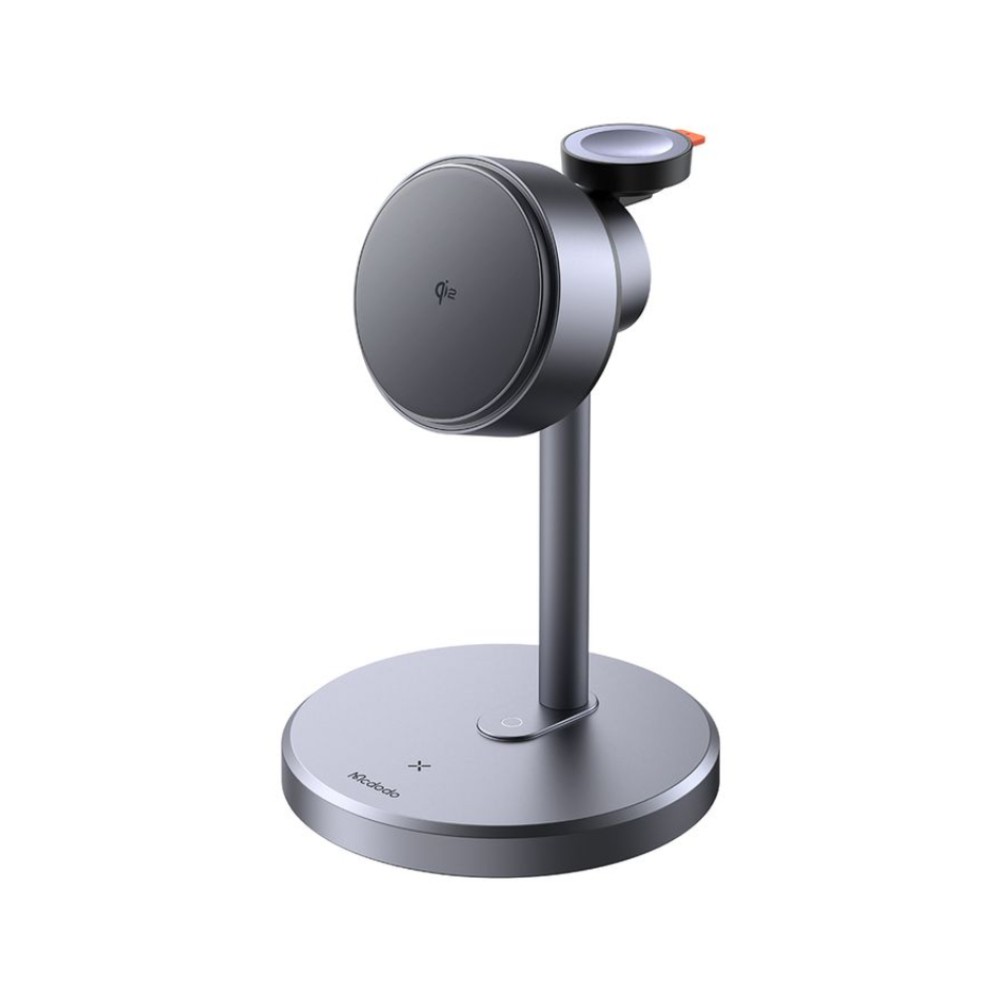 ที่ชาร์จไร้สาย Mcdodo 3-in-1 Qi2 Wireless Charger Magnetic MagQ Stand 15W Black (CH-2460)