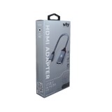 WHY USB-C to HDMI Female Video 4K Full UHD Gray (HB-1045)