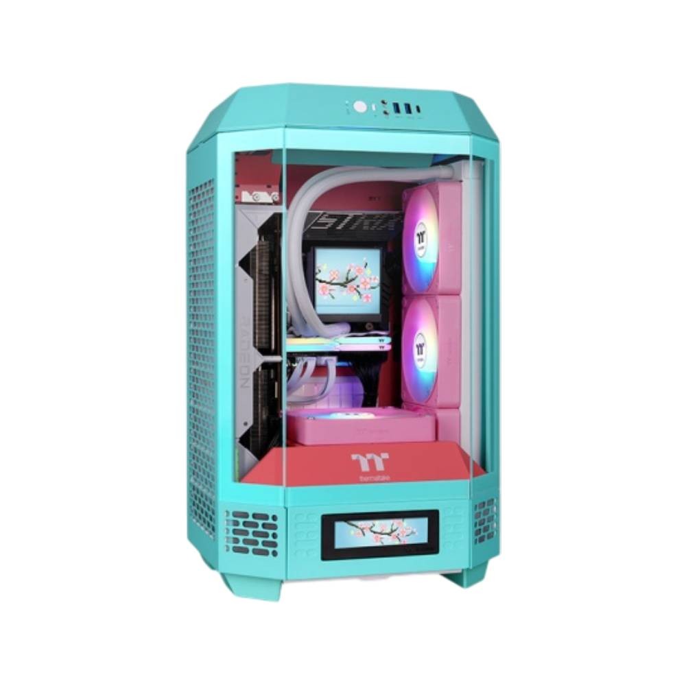 เคสคอมพิวเตอร์ THERMALTAKE The Tower 250 Mint Strawberry Mini-Tower (CA-1Z9-00SLWN-00)