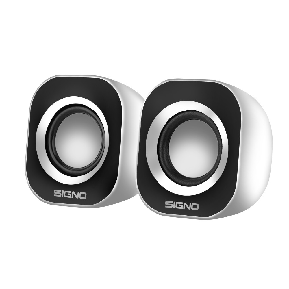 ลำโพง Signo Gaming Speaker ZAGGO SP-617W Desktop White