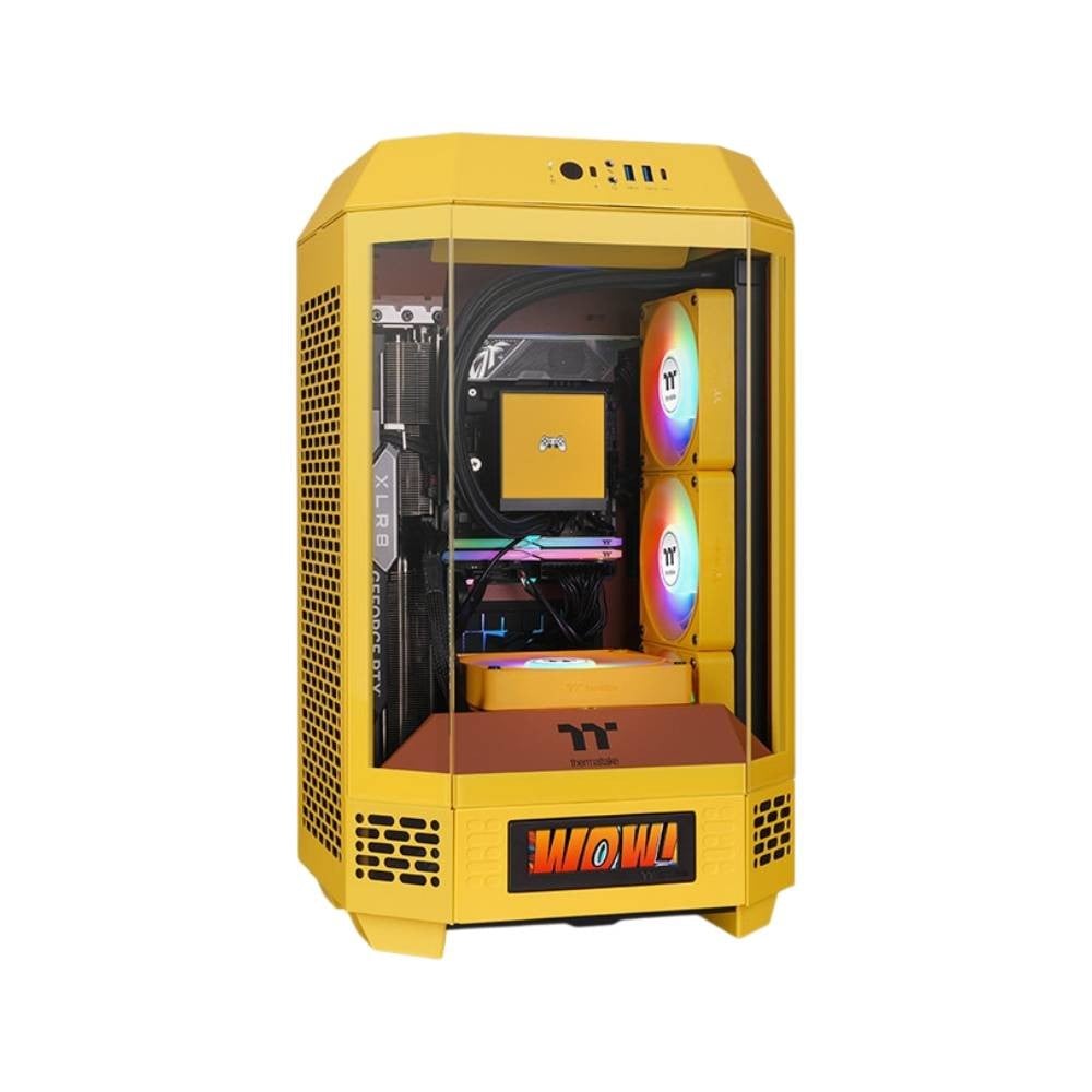 เคสคอมพิวเตอร์ THERMALTAKE The Tower 250 Butter Caramel Mini-Tower (CA-1Z9-00SMWN-00)