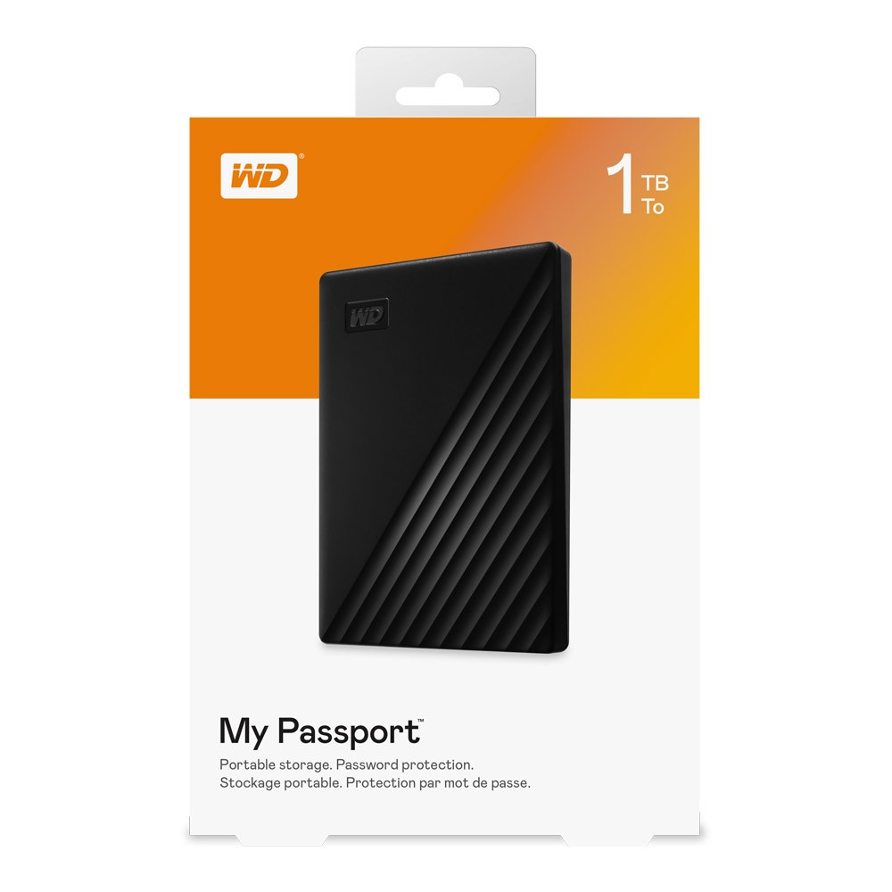 WD HDD Ext 1TB My Passport 2019 USB 3.0 Black
