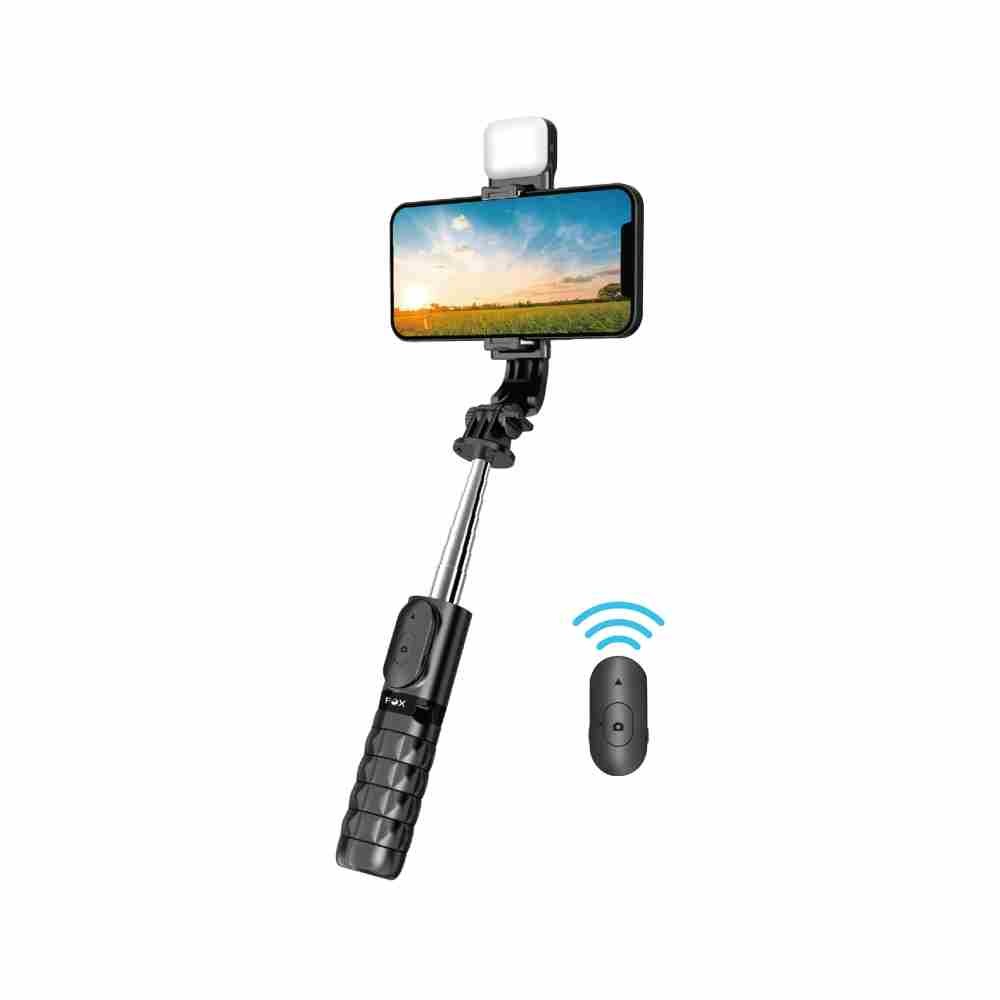 ไม้เซลฟี่ FOX Mini Selfie Stick 360 Degree Rotation (FOX-Q10S) Black