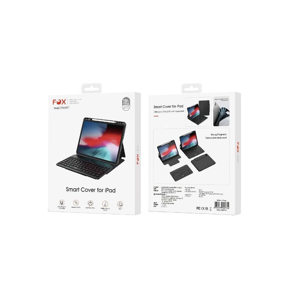 เคสคีย์บอร์ด Fox iPad Gen10 with Keyboard Black