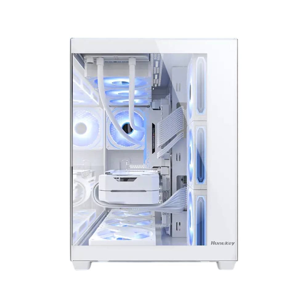 เคสคอมพิวเตอร์ Huntkey S980 Tornado White