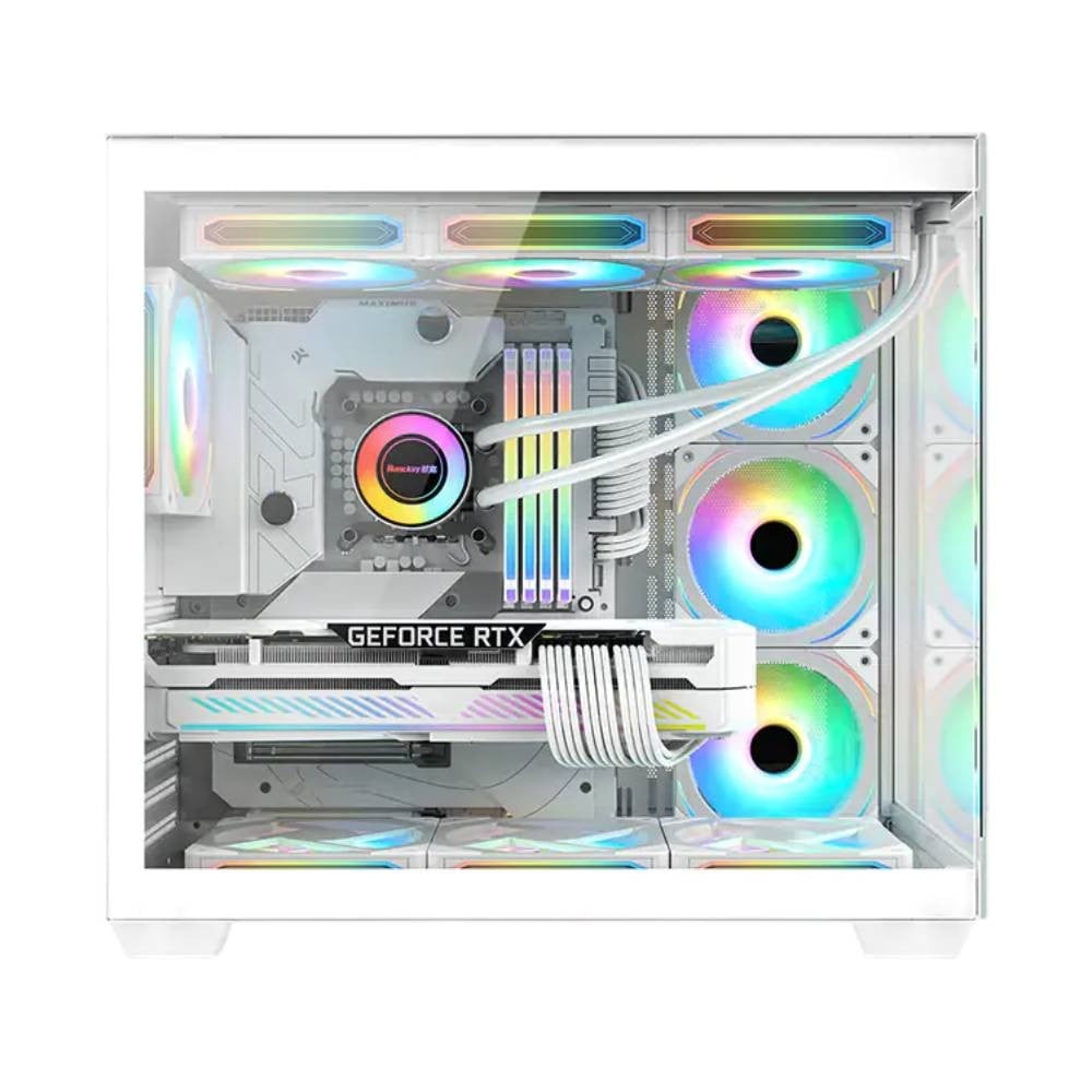 เคสคอมพิวเตอร์ Huntkey S980 Tornado White
