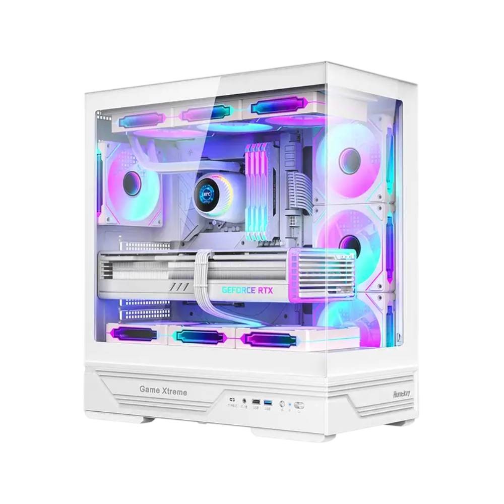 เคสคอมพิวเตอร์ Huntkey GX760A Fortune White