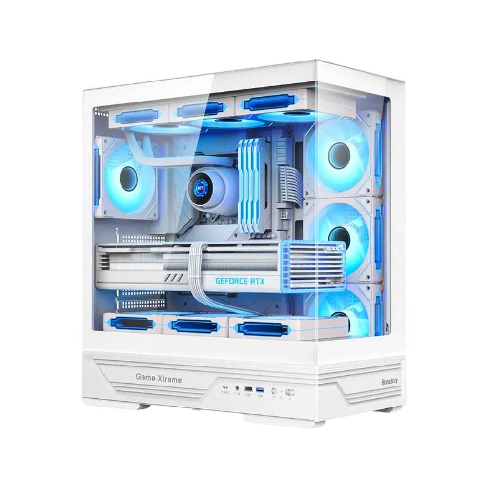 เคสคอมพิวเตอร์ Huntkey GX760A Fortune White