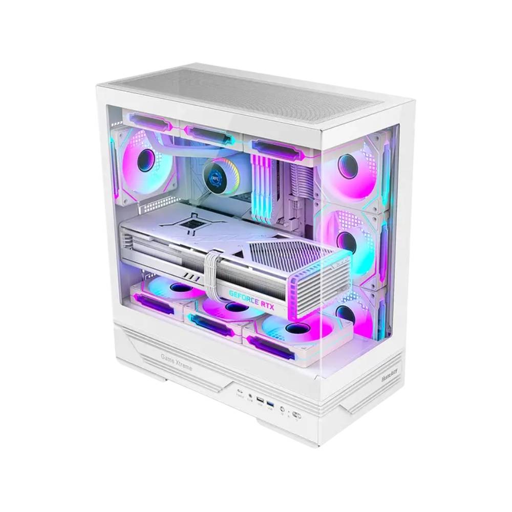 เคสคอมพิวเตอร์ Huntkey GX760A Fortune White