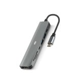 WHY 7-in-1 USB Type-C (HDMI/USB-A/USB-C/SD card/TF card) HB-1024 Grey
