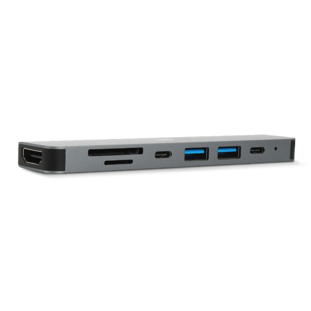 WHY 7-in-1 USB Type-C (HDMI/USB-A/USB-C/SD card/TF card) HB-1024 Grey