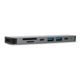 WHY 7-in-1 USB Type-C (HDMI/USB-A/USB-C/SD card/TF card) HB-1024 Grey