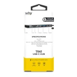 WHY 7-in-1 USB Type-C (HDMI/USB-A/USB-C/SD card/TF card) HB-1024 Grey