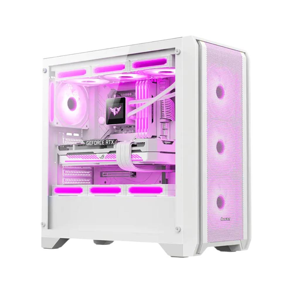 เคสคอมพิวเตอร์ Huntkey GX750A Predator White
